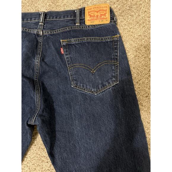 Men’s Levi's 505 Size 38x30 Jeans - Blue - Picture 5 of 8